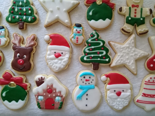 Cookies Galletitas Navideñas Decoradas Por Docena