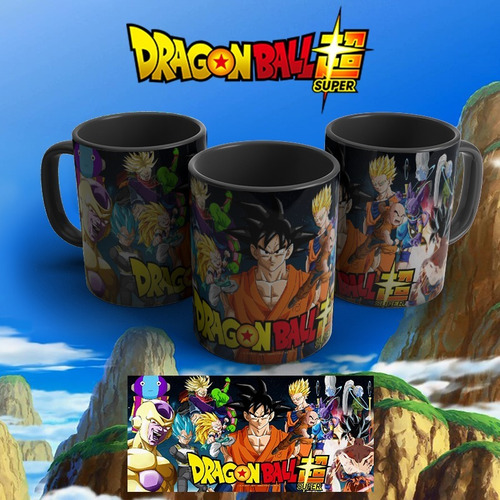Imagem 1 de 1 de Caneca Preta Personalizada Dragon Ball Super