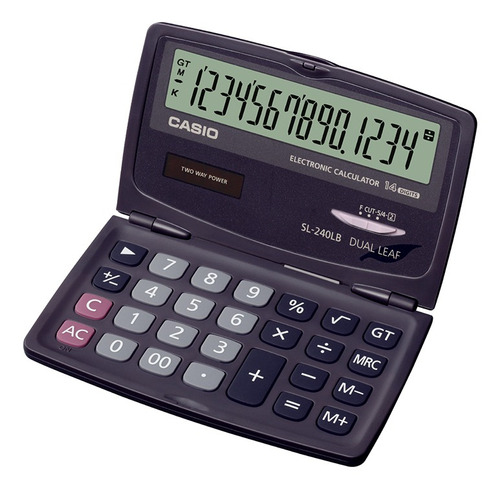 Calculadora Casio - Viaje Sl-240lb Color Negro