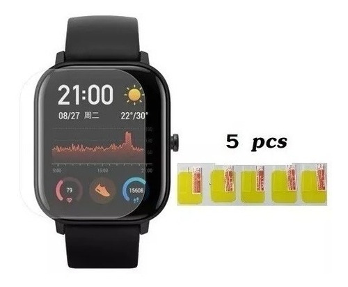 Película Amazfit Gts Kit 5x Peças Xiaomi Top Em 24h