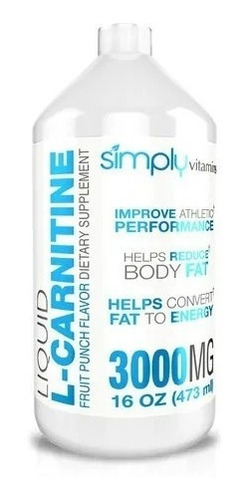 L Carnitina Simply 3000mg - 32 Servicios