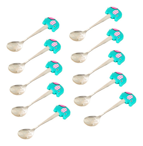 Set X 10 Cuchara Cucharita  Postre Comida Bebe