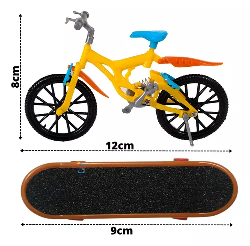 Hohopeti 1 Conjunto Bicicleta De Dedo Bicicletas De Dedo Enfeite Brinquedo  Bicicleta De Mesa Jogo De Bicicleta Mini Skates Parque De Skate Esportes