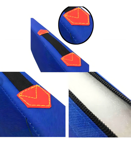 Colchoneta Deportiva Tela Lona Oxford 100x50x5cm /ejercicio Color Azul