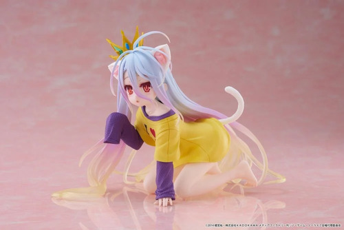 Figura No Game No Life Desktop Cute Shiro Cat Ear T-shirt
