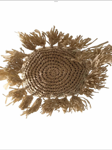 Bolsa Playa Moda Tejida. Bolsa Boho Rafia Al Hombro Borlas