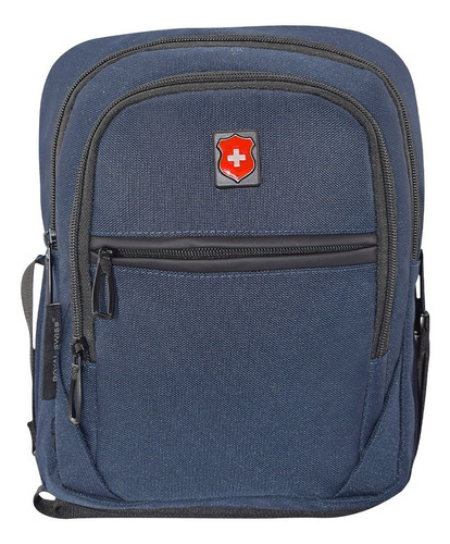 Mariconera Royal Swiss® Bolsa Mensajero Bandolera Pechera Color Azul