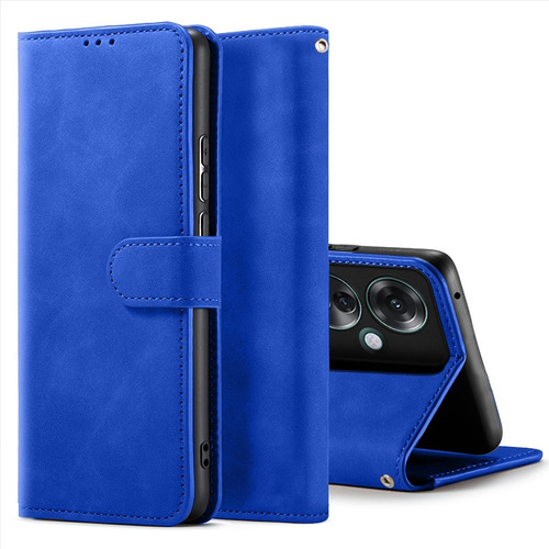 For Oppo Reno11 F 5g Pu Wallet Magnetic Clasp Card Slot Case