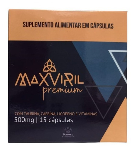 Suplemento em cápsula Biessence  MaxViril MaxViril Premium suplemento alimentar MaxViril Premium em blíster de 500g 15 un