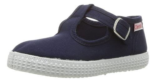 Cienta 51000 T-strap Fashion Sneaker, Navy, 22 Eu / 6 M Us T