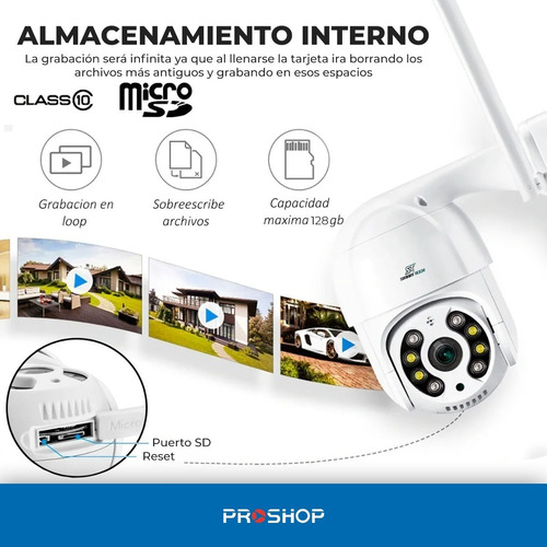 Camara Seguridad Inalambrica Ip Wifi P2p Motorizada Modelo Nuevo