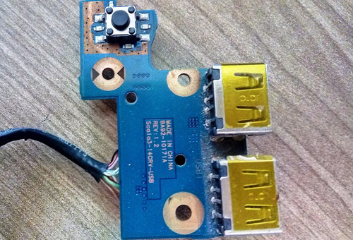 Placa Botão Power + Usb E Culler Do Samsung 300e