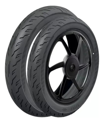 Par Pneu 80/100-18 + 90/90-18 Cinborg Style Titan Fan Factor
