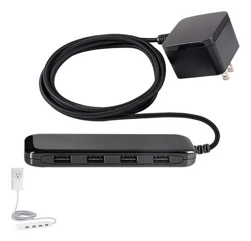 Ultrapro Cargador De Pared, Puertos Usb-a, Cable De 6 Pies,