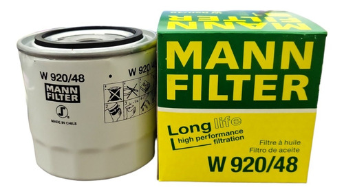 Filtro De Aceite Nissan Navara W920/48 15208bn30a Mannfilter