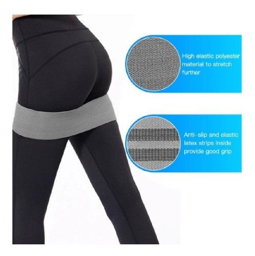 3pzs Bandas Elasticas Ligas Resistencia Pilates Gym Fitness