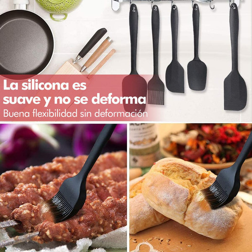 Espátulas De Silicona, Mtq 6 Juegos Utensilios Cocina De Sil