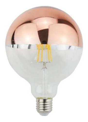 Lampara Led Globo 4w Difusor Espejada Cobre Decoshade 220v