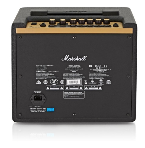 Imagen 3 de 3 de Amplificador Marshall Code 25 para guitarra de 25W color negro 220V