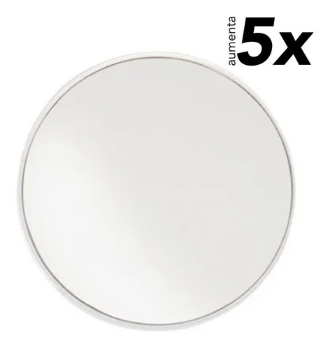 Imagem 2 de 7 de Espelho C/ Ventosa Maquiagem Barbear Banheiro Zoom Artbeauty