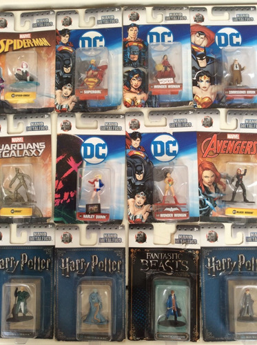 Nano Metalfigs: 12 Figuras Superheroes-harry Potter