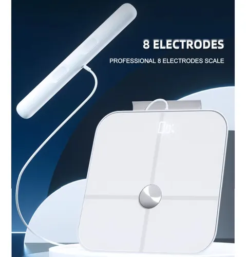 Bascula Balanza Pesa Digital Inteligent Bluetooth 8 Sensores