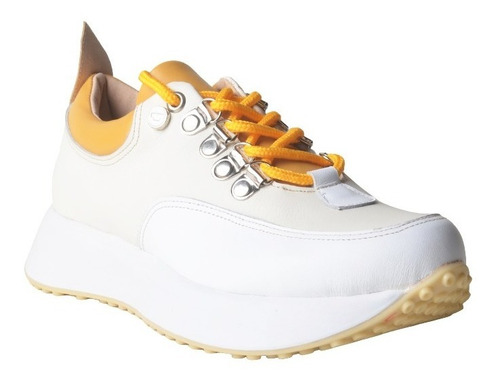 Imagen 2 de 5 de Zapatillas Urbanas De Mujer De Cuero Panter - Ferraro