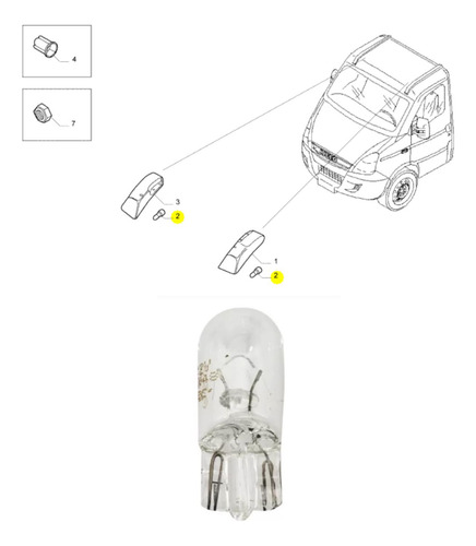 Lampara 12v 5w Faro Techo / Plafon Daily Nexpro 500041369