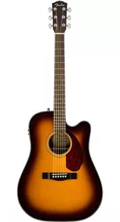 Guitarra Electroacústica Fender Classic Design CD-140SCE para diestros sunburst brillante