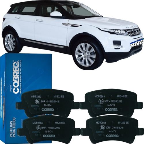 Jogo Pastilha De Freio Traseira Cobreq Evoque  2.2 Sd4 2016