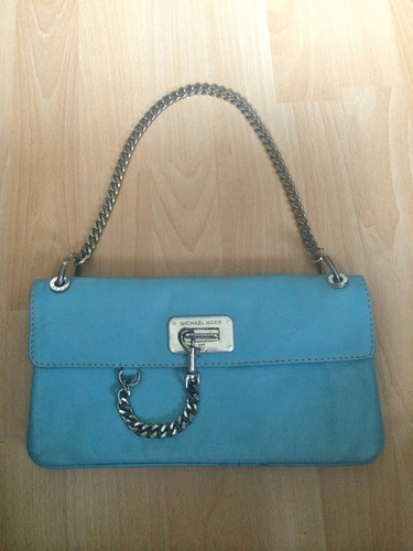 Bella Bolsa Clutch Michael Kors Mk Piel Fina 100% Original!!