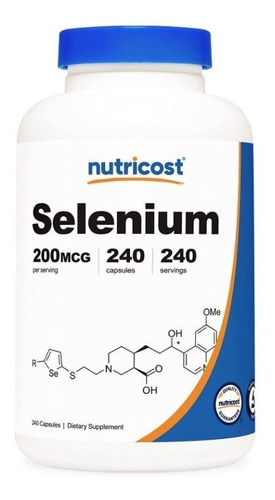 Original Nutricost Selenio Selenium 200mcg, 240 Cap