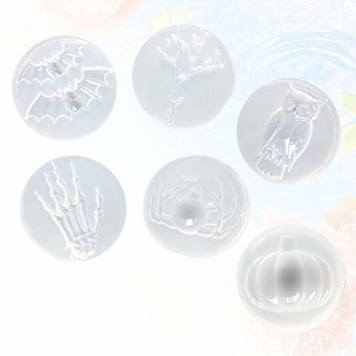 Imagen 4 de 7 de Heallily 6 Moldes De Silicona Para Halloween, Resina Epoxi P