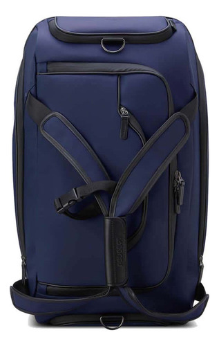 Bolso De Cabina 55 Cm. Impermeable Delsey Peugeot Voyages Color Azul Azul