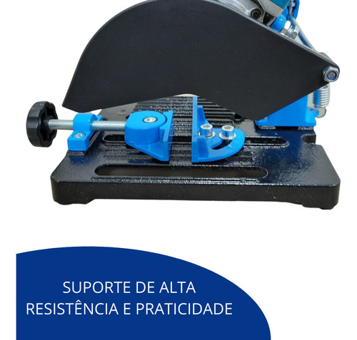 Suporte Bancada Esmerilhadeira ImportWay Ajustável Angular 115 - 125mm Cor Azul 115-125MM IWSE