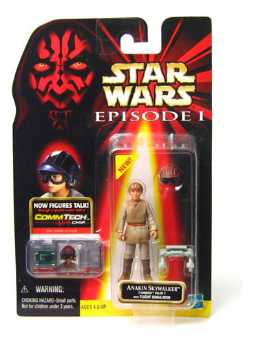 Star Wars Anakin Skywalker Naboo Pilot Con Simulador De Vue.