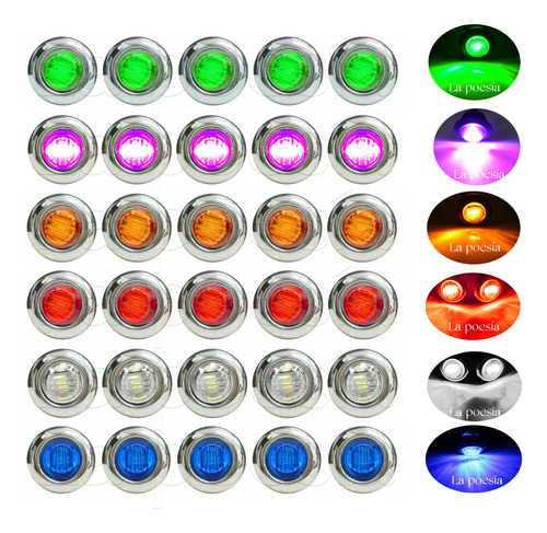 Plafones Led Camión Trailer Indicadores Led Laterales