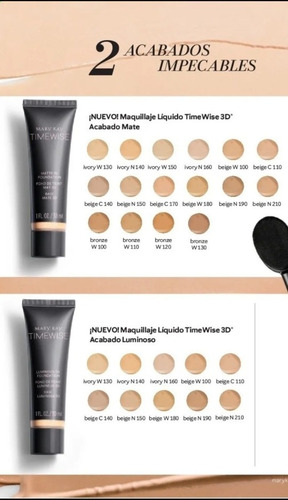 Base De Maquillaje Larga Duración Timewise 3d Mary Kay Mate