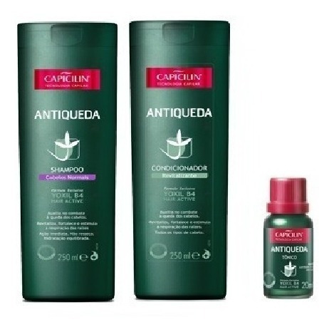 Kit Capicilin Antiqueda 3 Produtos Cabelos Normais