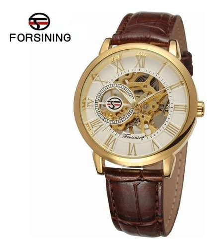 Reloj Forsining Fashion Mechanical Skeleton Para Hombre