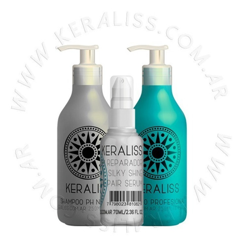 Imagen 7 de 7 de Keraliss Kit 2.6 Alisado Sin Formol + Shampoo + Serum