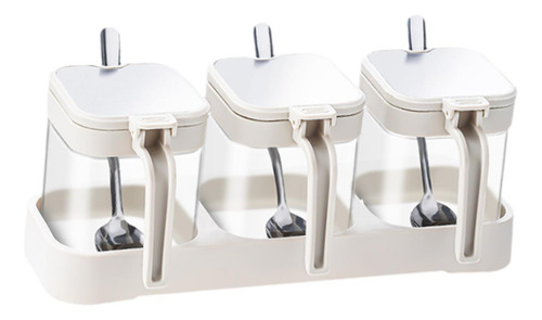 Conjunto De Armazenamento De Condimentos, Recipiente Branco