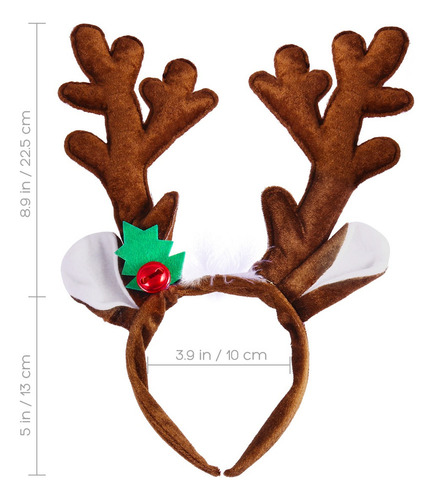 A. Diadema De Reno Navideño Para Niños, 1 Unidad