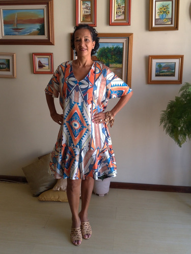Vestido Feminino Tecido Curto Emilia