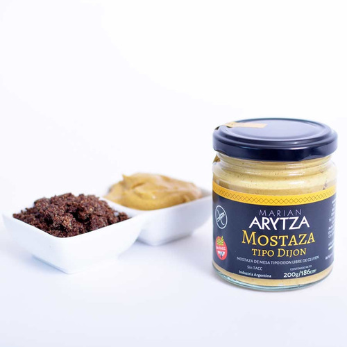 Mostaza Gourmet Arytza Tipo Dijón - 100% Natural - Sin Tacc