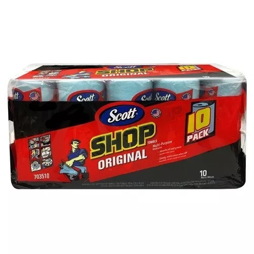 360 Rollos Toalla Scott Shop Original Paño Multiusos 36pzs