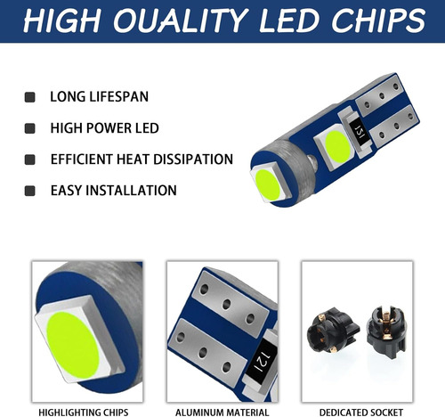 20 Bombillas Led De 74 Bombillas Led T5 Para Tablero, T5 37