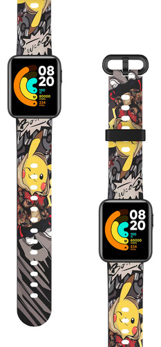 Correa Compatible Para Xiaomi Mi Watch Lite Pokemon Pikachu