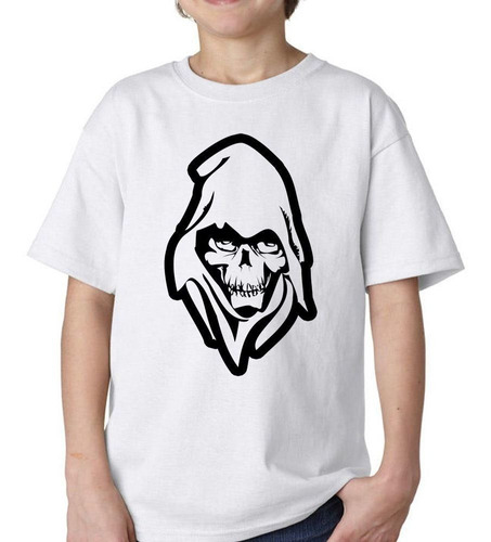 Remera De Niño Skull Calavera Vector M1