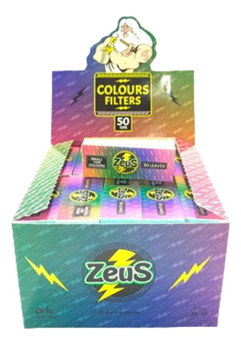 Caja X50 Filtro De Carton Tips Zeus Mini
